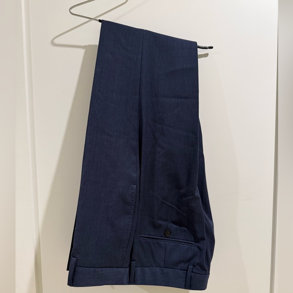 Bonobos Wool Dress Pants 30 Athletic Mid Blue Brand New